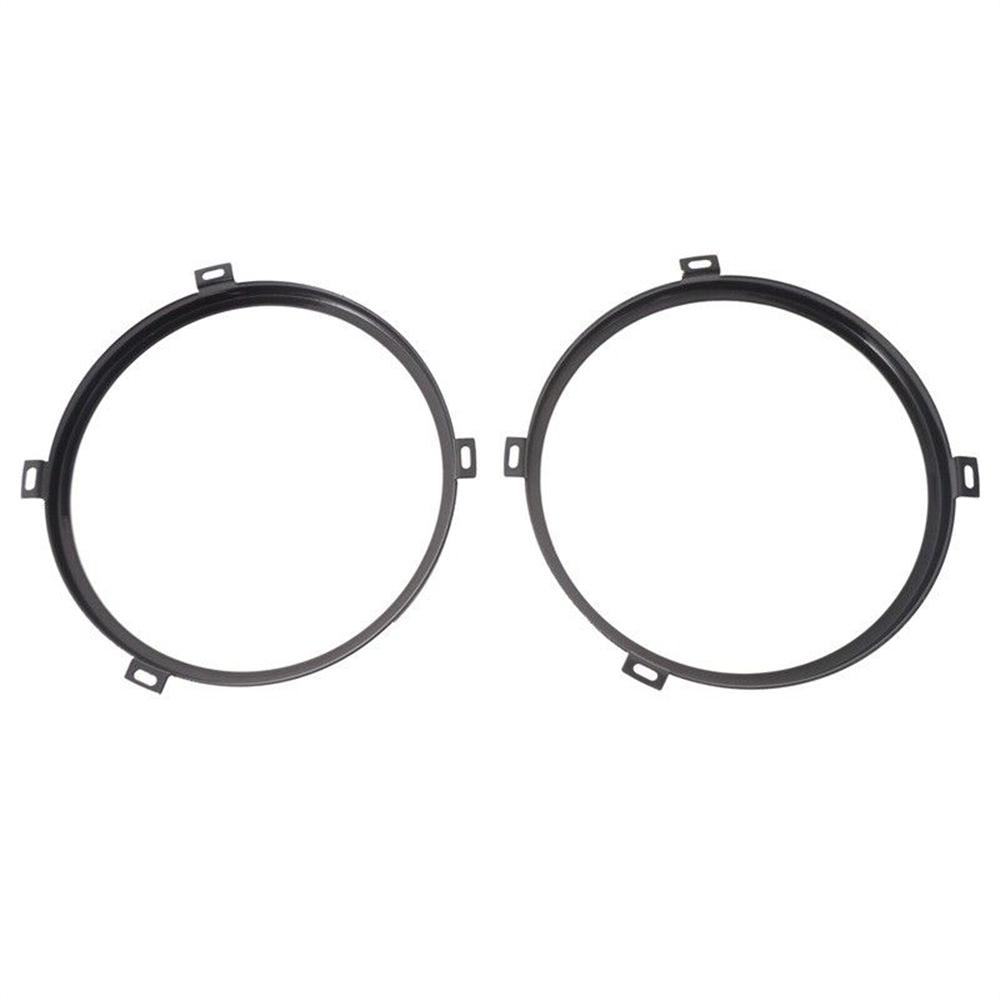 2 шт. 7-дюймовое монтажное кольцо для фары, черное, круглое, для Jeep Wrangler JK 2007-18