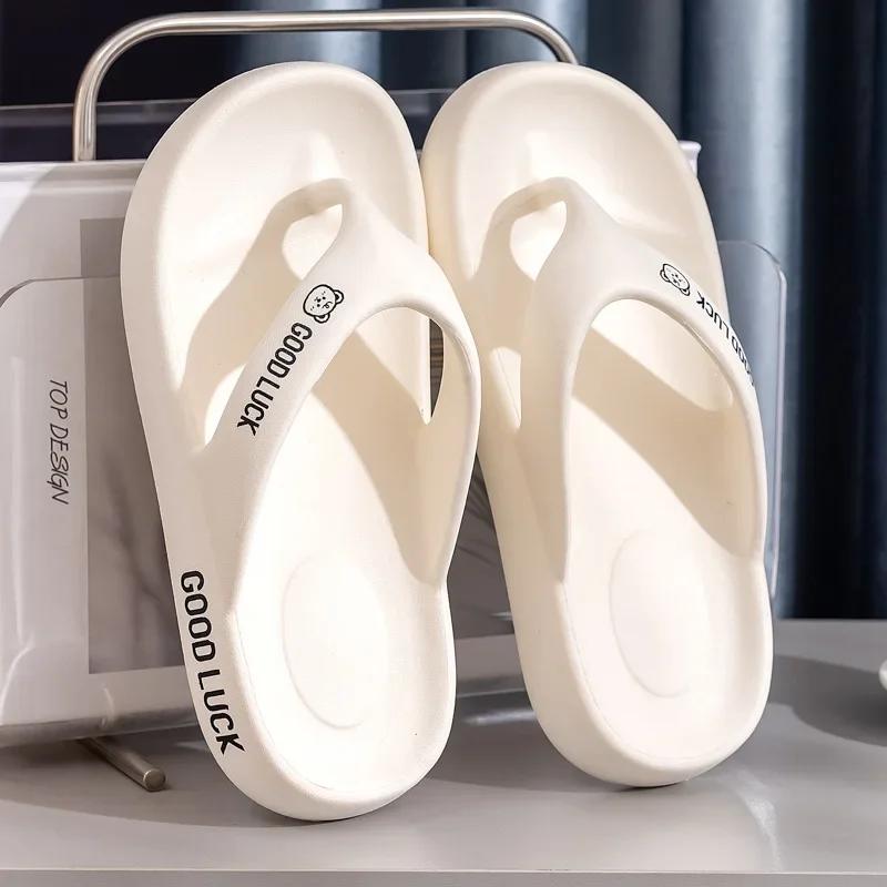 Женские шлепанцы летние парные на платформе вьетнамки противоскользящие с мягкой подошвой удобные с открытым носком дизайнерские с жемчугом уличные пляжные