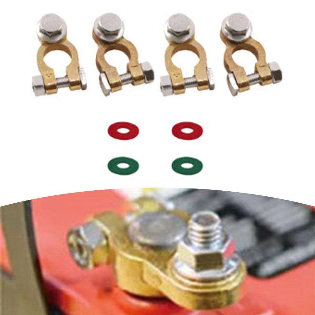 4 шт. клеммы автомобильного аккумулятора разъемы зажимы чистая медь быстросъемные зажимы аккумулятора для автомобилей грузовиков лодок автодомов