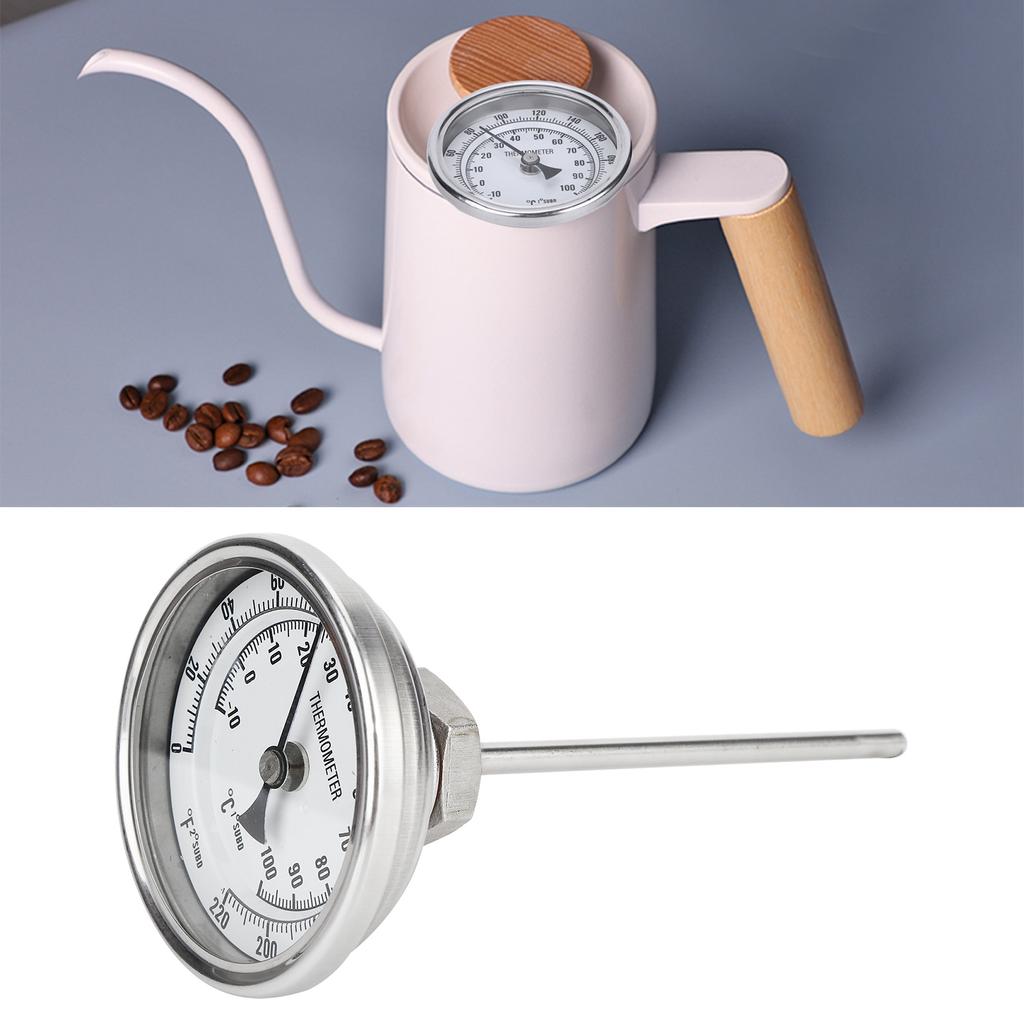 1/2 NPT Thread Stainless Steel Dial Thermometer Homebrew Kettle Thermometer 0?220 Fahrenheit /?10?100 Celsius