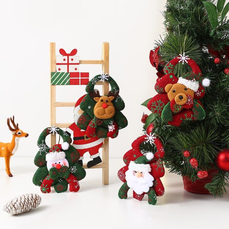 Рождественская кукла, подвеска, Дед Мороз, снеговик, для праздничного домашнего декора, аксессуары для рождественской елки и вечеринки