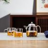 Утолщенный стеклянный чайник для кунг-фу, устойчивый к высоким температурам