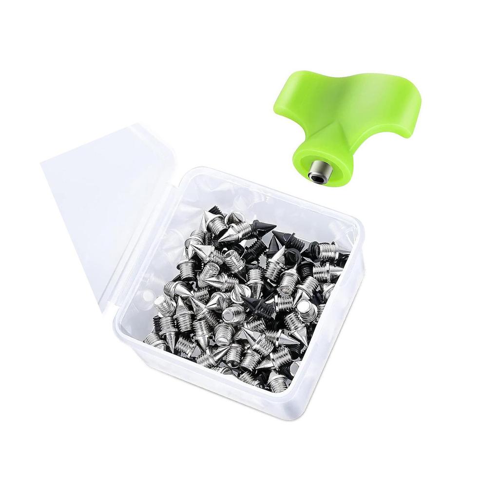 100 Штук Сменные Шипы для Гольфа с Ключом Легированная Сталь Анти Портативные Универсальные