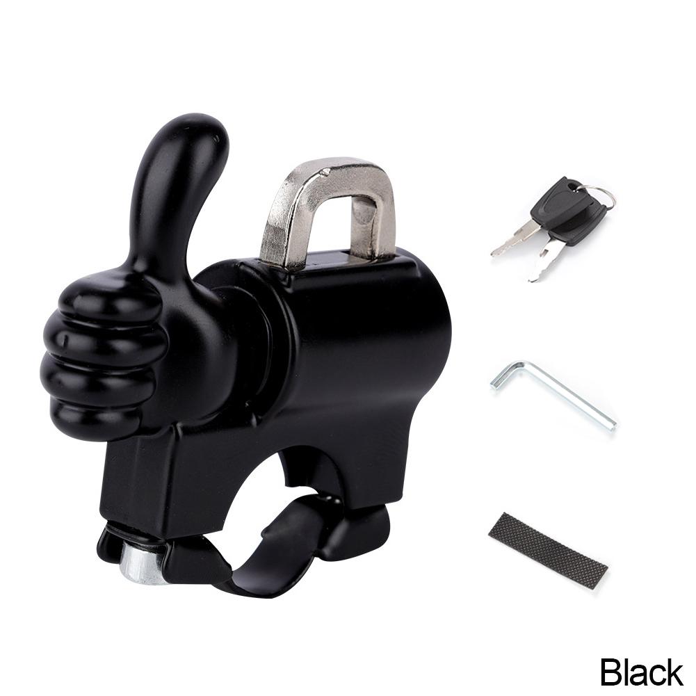 Creative Anti-theft Helmet Lock Handlebar Mount Motorcycle Electric Motorbike Universal Security Metal Lock with Keys