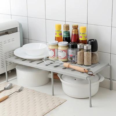 Выдвижная кухонная полка, органайзер для шкафа, кухонный стол, стеллаж для хранения всякой всячины, поддон для бутылок с приправами, двухслойная полка для хранения