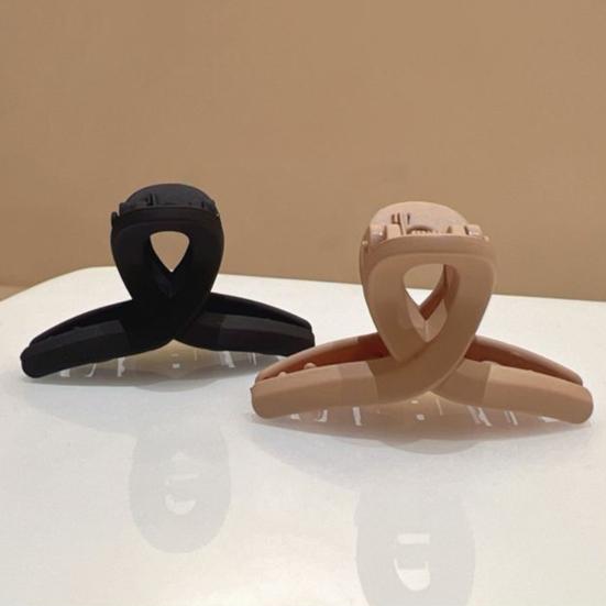 Yousheng 1/2 шт. Зажим для волос Пластиковые зажимы для волос с нескользящим надежным захватом Матовый цвет Соединяющиеся зубья Зажим для волос Аксессуары для волос