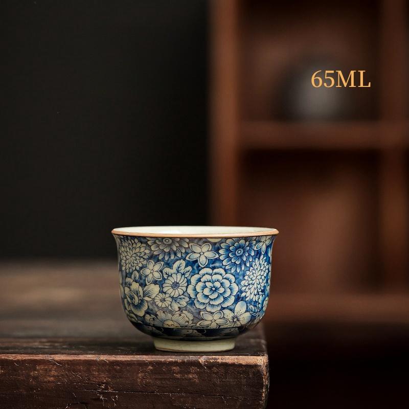 Керамический открывающийся сине-белый чайник, китайский керамический чайник для чайной церемонии, молочный улун, чай Те Гуань Инь, жасминовый чайный сервиз