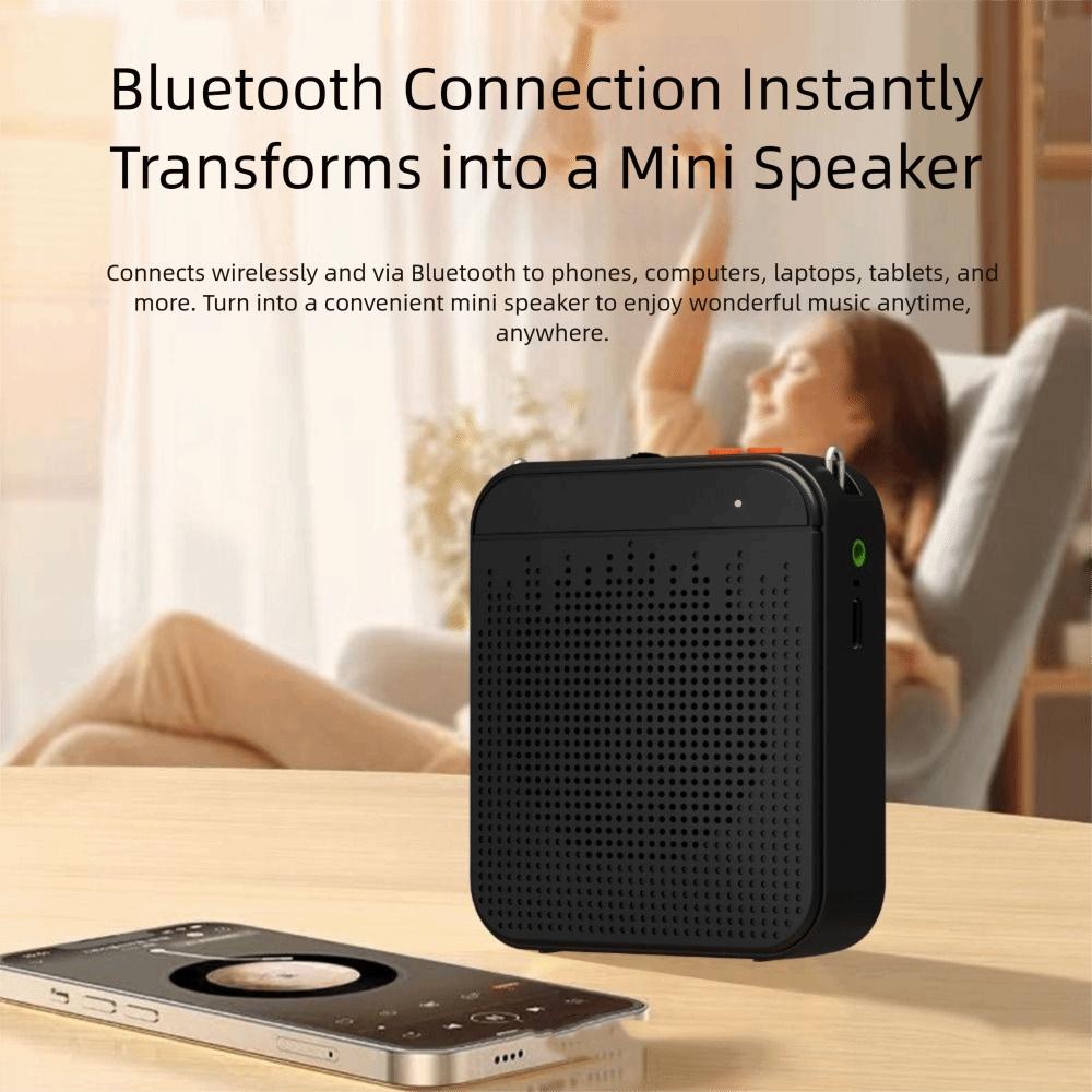 K5 Wireless Voice Amplifier FM Radio Sound Amplifier Bluetooth Speaker  for Noisy Environment
