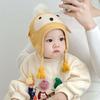 Windproof Ear Protection Hat Warm Plush Infant Knitted Cap New Pullover Cap  Autumn and Winter