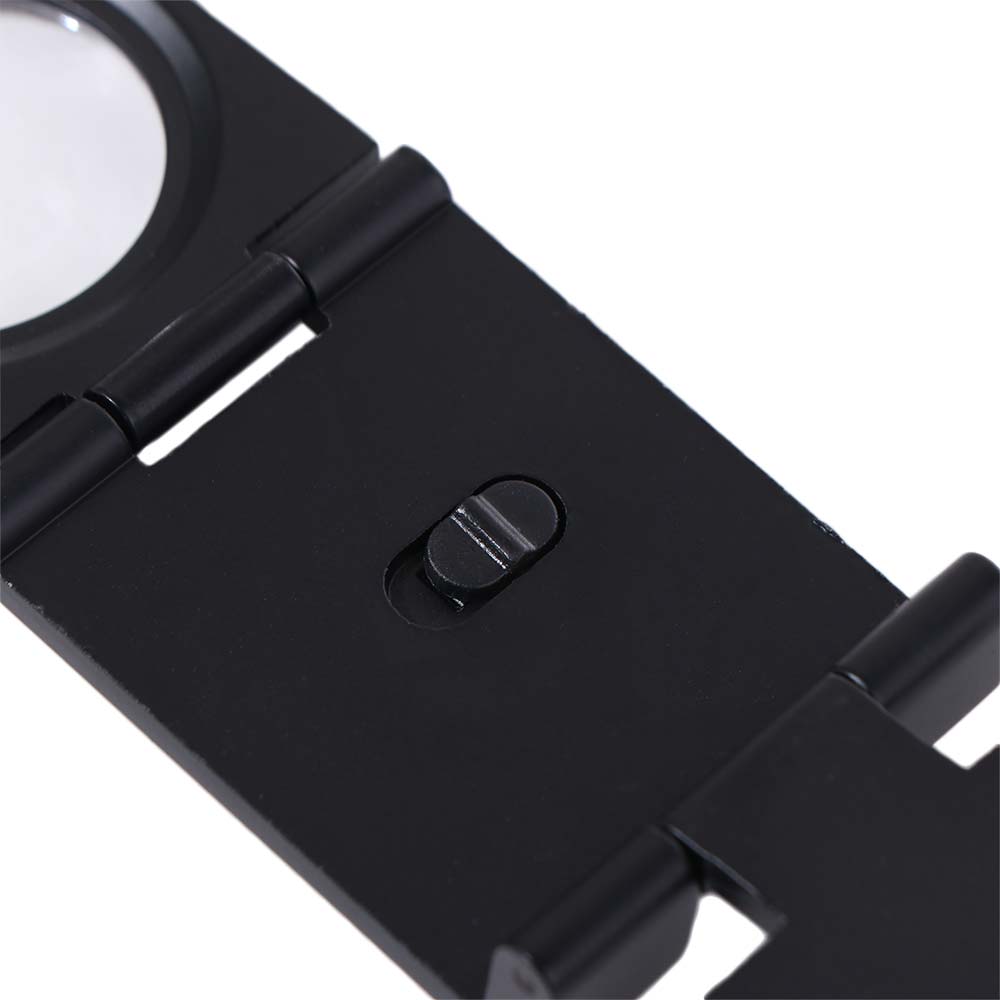 Glass Lens 10X Magnifier LED Lights Magnifying Glass Folding Magnifier  Fabric Inspection