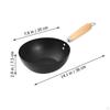 Сотейник вок 20 см с деревянной ручкой с антипригарным покрытием и антипригарным покрытием, китайский утюг для соте