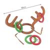 Christmas Game Inflatable Santa Funny Reindeer Antler Hat Ring Toss Christmas Kids Gift New Year Christmas Outdoor Inflated Toys