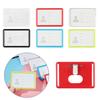 Work Card Office School Name Tags ID Badge Holder Badge Case Card Bag Card Holder With Pin Clip