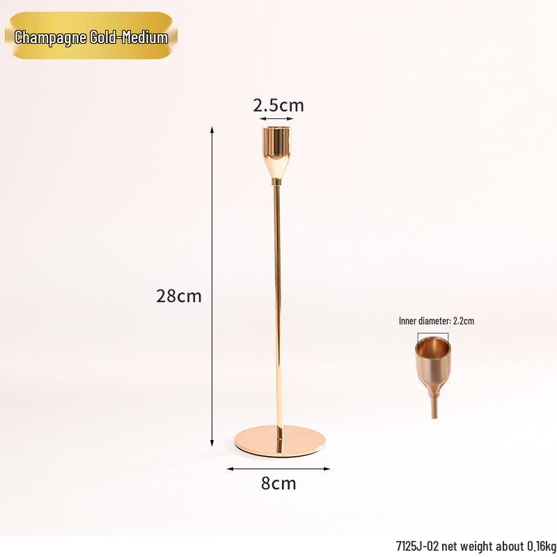 Винтажный французский подсвечник-украшение – Романтический европейский держатель для свечей для декора стола и фотосессий