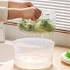 Salad Spinner Vegetable Dryer Large Capacity Vegetable Dehydrator Manual Vegetable Salad Spinner Drain Basket for Washing Greens Berries