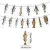 Fisherman Themed Paper Fish Garland Colorful Fish Flag Decorations  Festive Occasions
