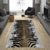 Tiger Skin Patterned Digital Printed Carpet, Modern Designed Runner, Washable Hallway Carpet