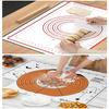 Silicone Silicone Baking Mat Temperature Chart Dough Kneading Board Durable Cooking Pad  Dough