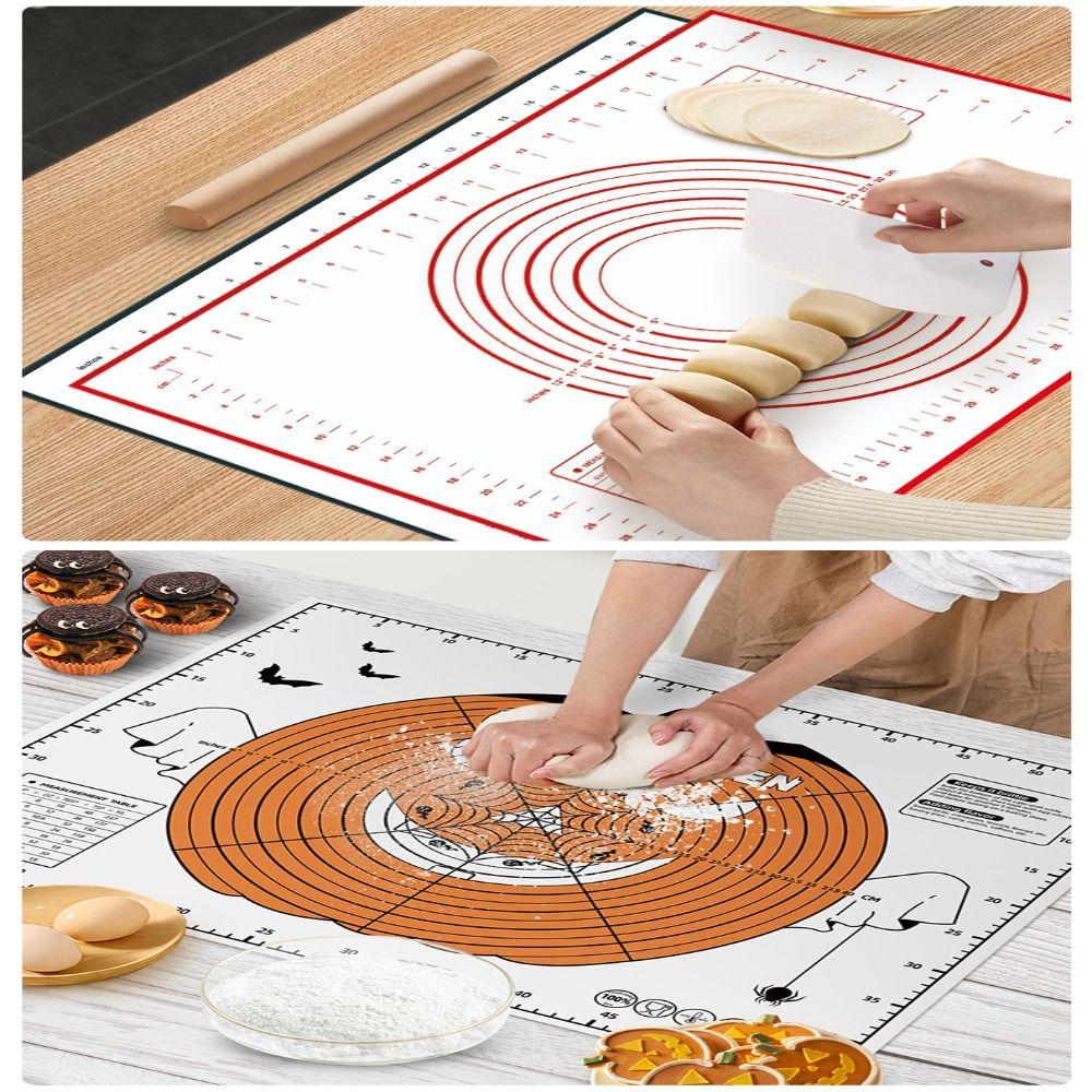 Silicone Silicone Baking Mat Temperature Chart Dough Kneading Board Durable Cooking Pad Dough