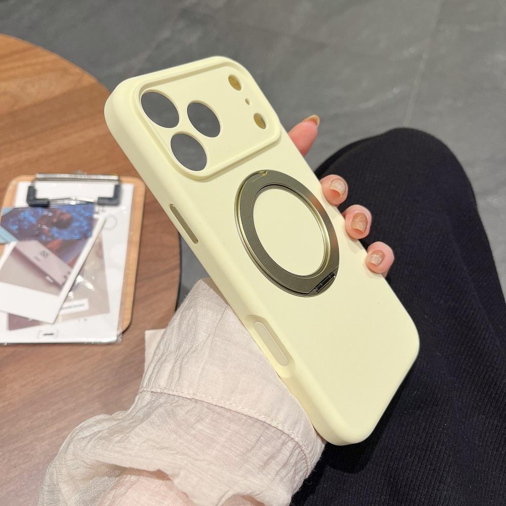 Для Magsafe 360° Вращающийся Жидкий Силикон Магнитный Держатель Чехол Для iPhone 17 16 15 14 Pro MAX Беспроводная Зарядка Невидимый Держатель Чехол