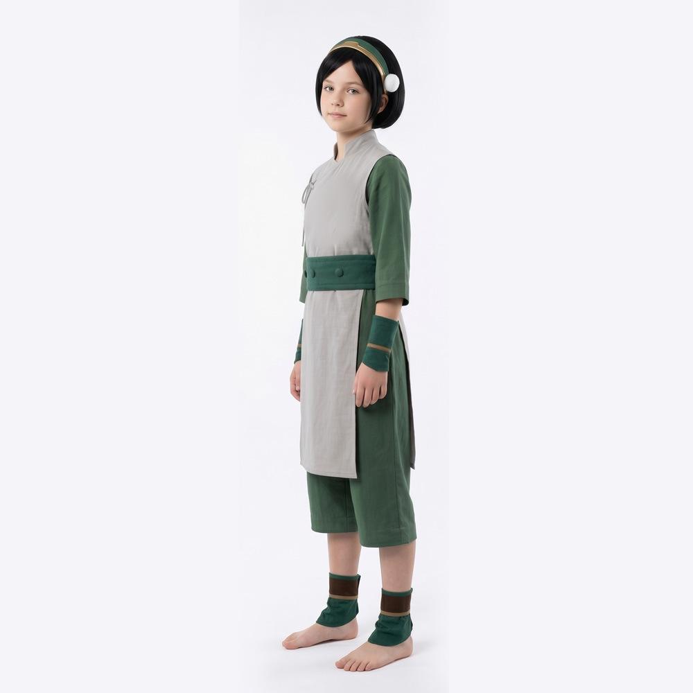Toph Beifong Cosplay Costume Avatar The Last Airbender Role Play Outfit Halloween Anime Convention Women Suit