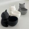 Горшок в форме кошки с дренажными отверстиями Уникальный дизайн для суккулентов, маленьких цветов и кактусов Украшение для спальни, офиса, рабочего стола