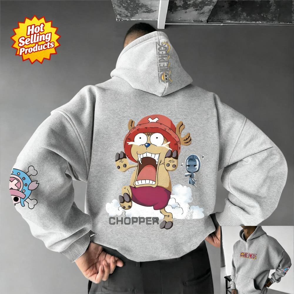 One Piece Hoodie Tony Tony Chopper New Sweatshirt Women Cotton Oversized Loose Fit Comfort Streetwear Unisex Autumn Winter