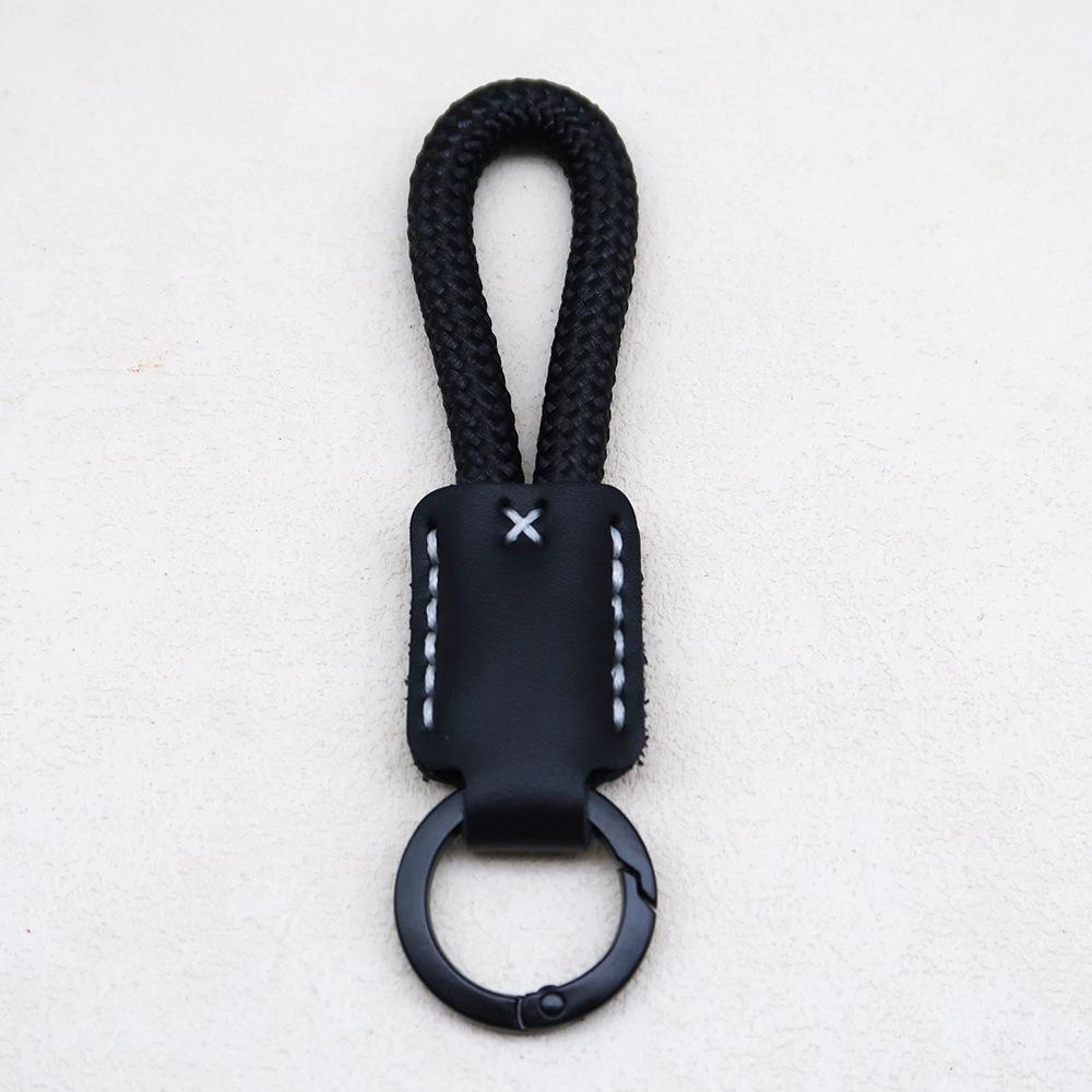 Высококачественный ручной работы кожаный плетеный брелок с напечатанным логотипом