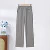 Mom's Summer Pants Grandma's Thin Cropped Pants Women's Pants High Waist Straight Leg Loose Grandma Pants