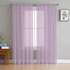 Natural Herringbone Pattern Tulle Curtains for Living Room Kitchen Bedroom Sheer Tulle for Cafe Hotel Modern Home Decor