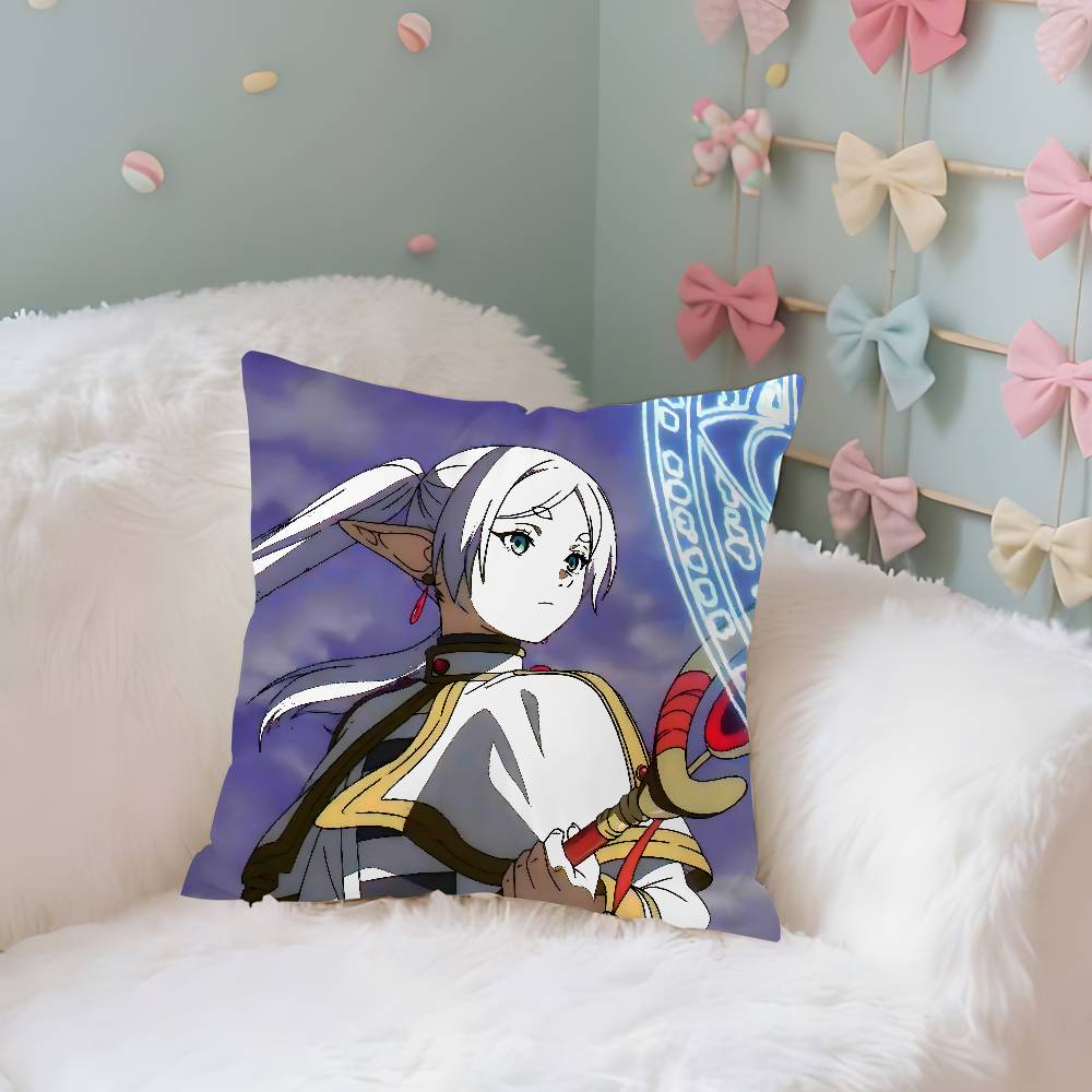 Anime FFrieren Cute Case Plush Fabric Soft Pillowcase Double Sided Print Cushion Cover Household Gifts