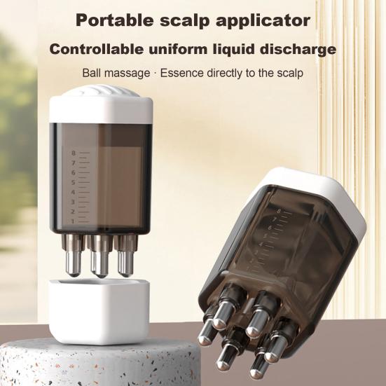 Yousheng Портативная расческа-аппликатор для кожи головы для роста волос, ухода за волосами и нанесения эфирного масла, съемная и моющаяся массажная щетка для кожи головы