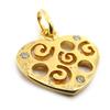 [A5660] - Gold Plated Pendant 'Love Dreamer' Gold - 16x15 Mm