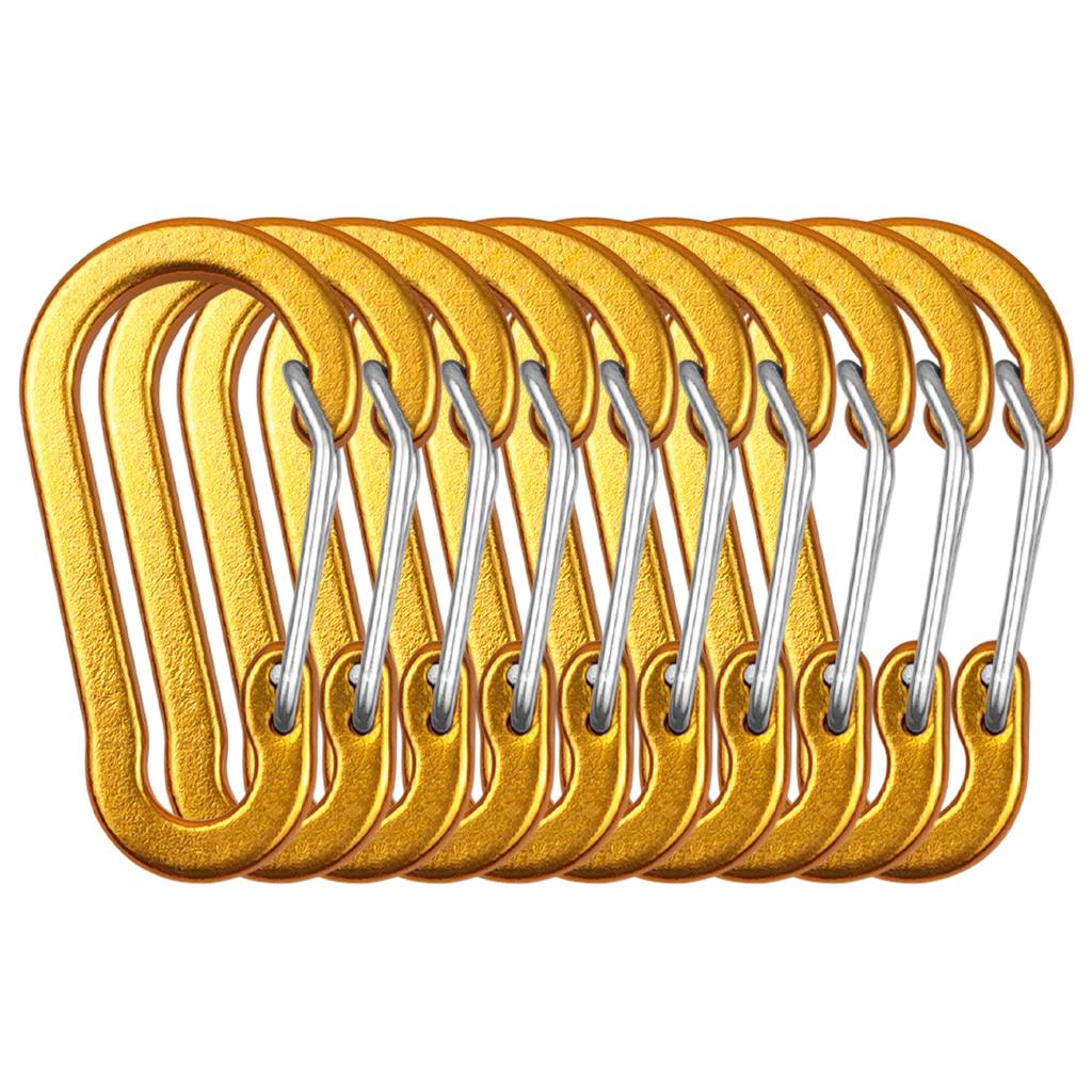 Зажимы-карабины, мини-брелок из алюминиевого сплава, зажим-карабин, кольца D для кемпинга, пешего туризма, рыбалки