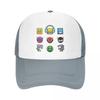 Geometry Dash Cap Fashion Casual Mesh Baseball Caps Adjustable Hat Hip Hop Summer Unisex Baseball Hats Polychromatic
