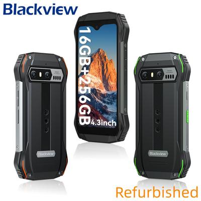 Восстановленный компактный защищенный смартфон Blackview N6000 4,3 дюйма, 16 ГБ ОЗУ 256 ГБ ПЗУ, камера 48 МП, аккумулятор 3880 мАч, Helio G99