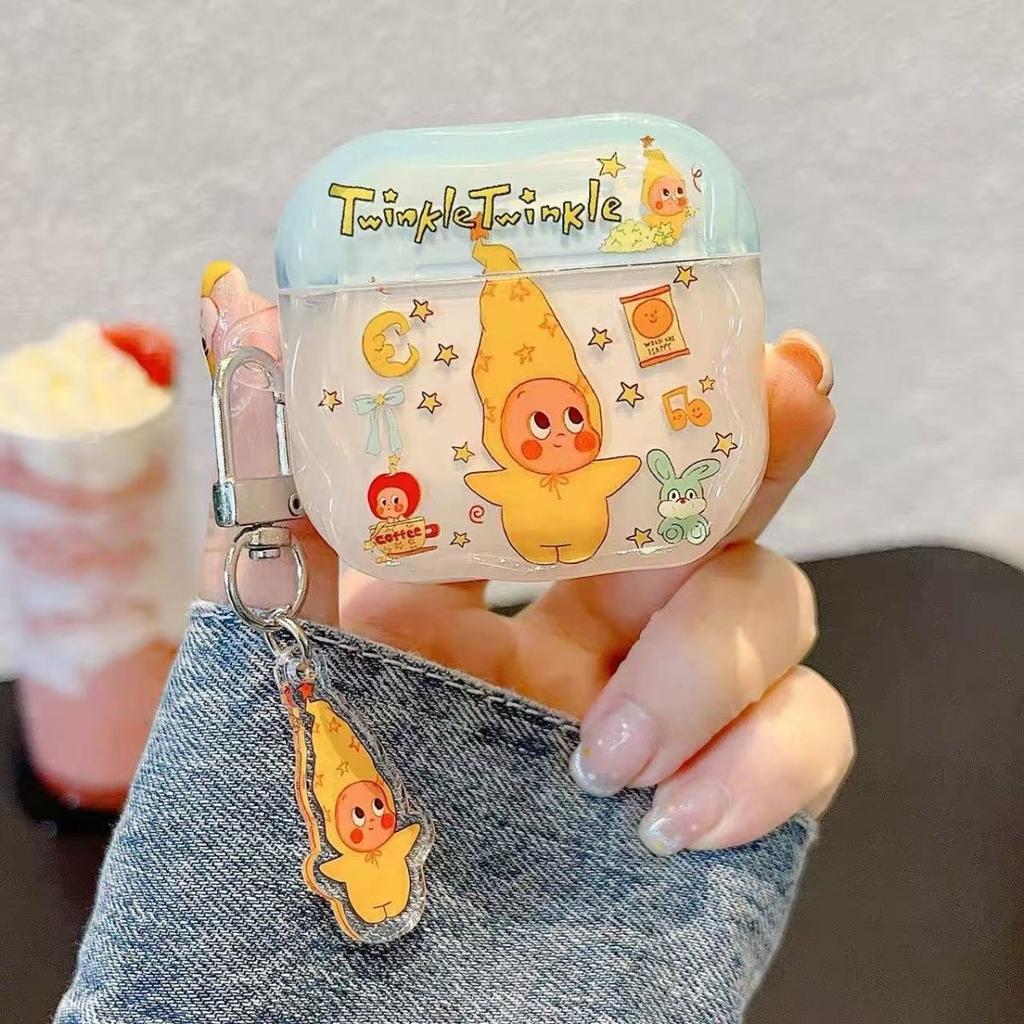 Cartoon star pendant is suitable for airpodspro1 Apple wireless bluetooth headset case 1 new 1st generation anti-drop.