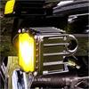 Квадратный желтый указатель поворота в стиле Baja, фара для мотоцикла Harley 2014-2023 Road Glide