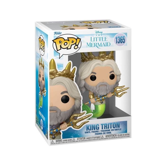 Figurine POP! King Triton 9 cm - FUNKO - La Petite Sirène - Gamme Pop ! - Intérieur