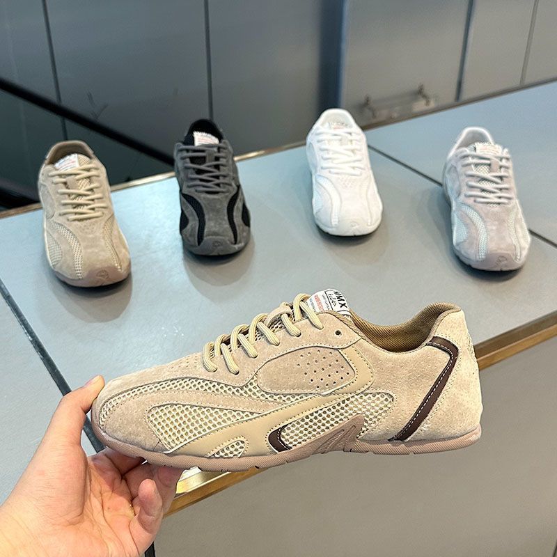 Обувь мужская 2025 года, новые летние сетчатые повседневные туфли, модные дышащие туфли Forrest Gump с мягкой подошвой, универсальные туфли на шнуровке с низким верхом