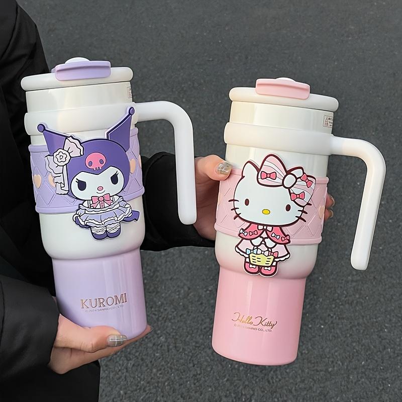 1pc Hello Kitty Stainless Steel Insulated Cup, 900ML Large Capacity Cute Water Cup, Christmas Gift, Car Cup & Portable Coffee Mu