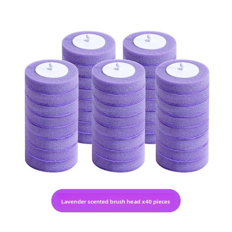 Одноразовые губки бытовые сменные головки для туалетной щетки с ароматом набор