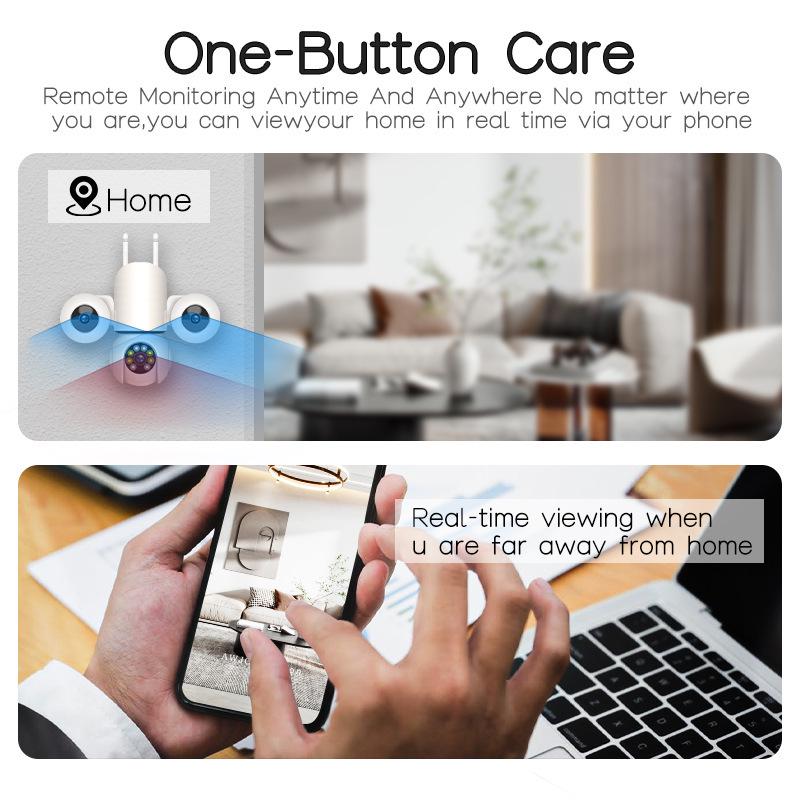 V380Pro Indoor Three-Lens 600W Pixel Home WiFi Camera