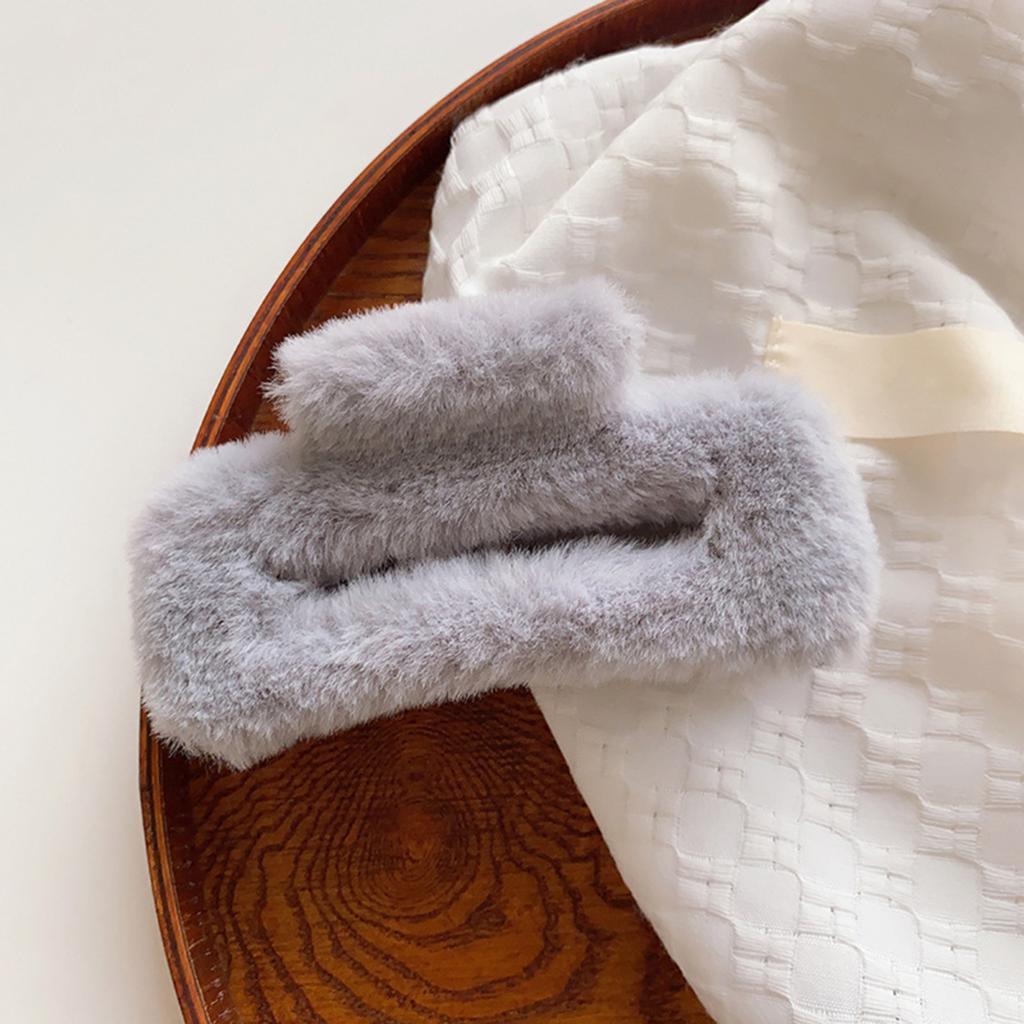 Yousheng Женская плюшевая заколка для волос с дизайном «пружинная задняя часть головы», большая заколка для волос, прямоугольный зажим для волос в виде акулы, аксессуар для волос