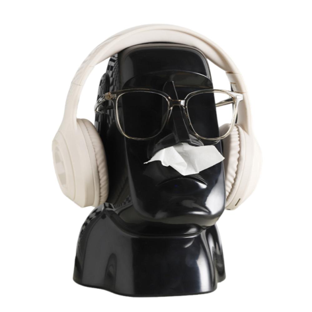 Creative Paper Towel Container Stone Statue Headphone Holder Sunglasses Storage Rack  Household