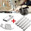 7Pcs Magnetic Seam Guide Sewing Machine Guide Magnets Stainless Steel Hemming Clips Measurement Sewing Ruler Quilting