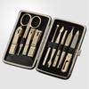 777 Three Seven Gold Nail Clippers 9 Pieces Beauty Set TS-343EXG Made In Korea