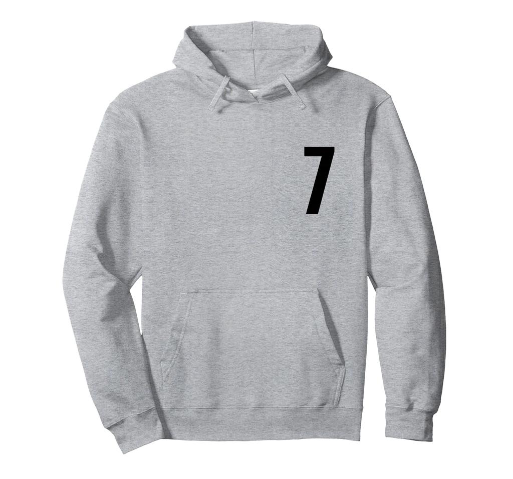 Number Seven #7 Sports Team Uniform Birthday 7 Hoodie