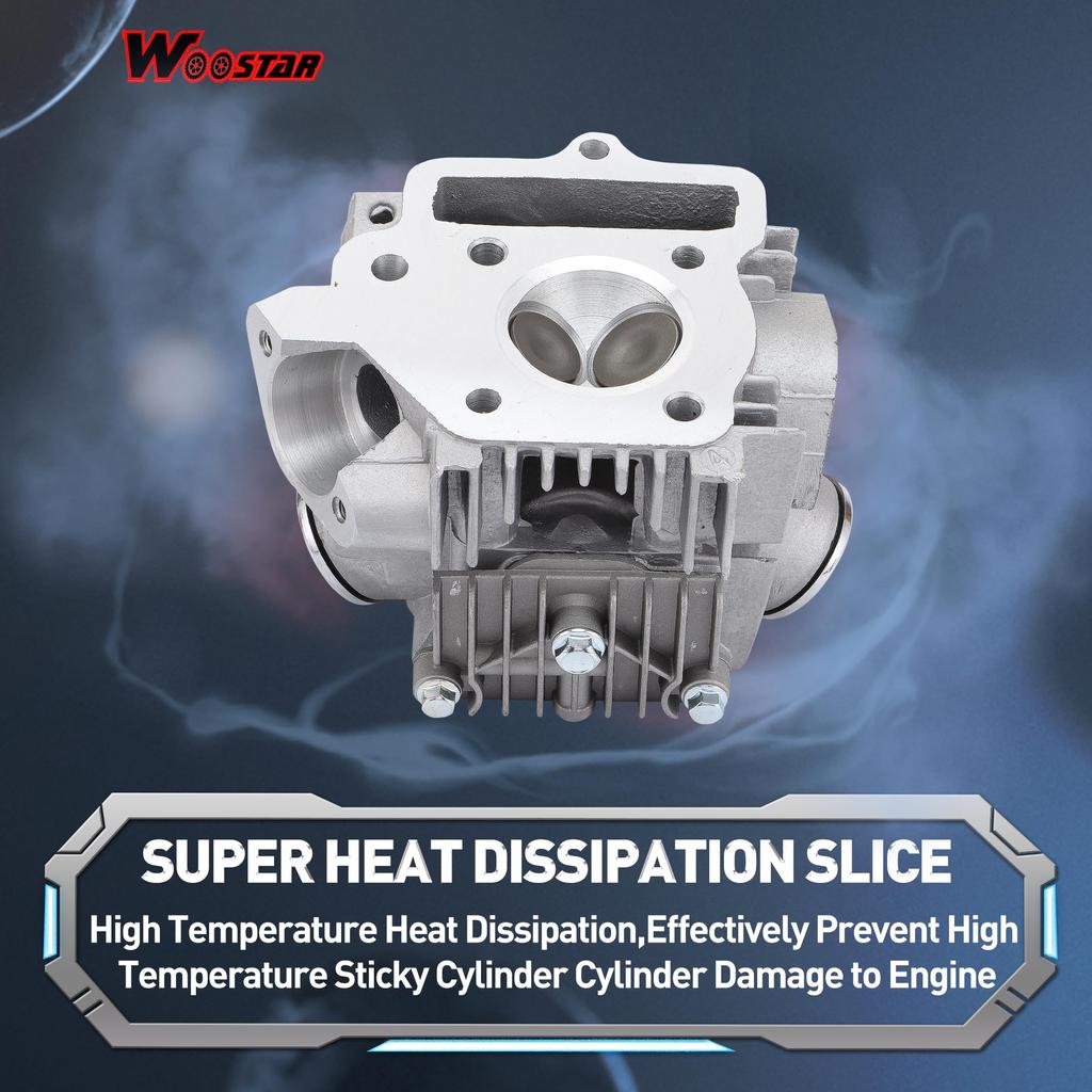 WOOSTAR Головка цилиндра 47 мм, клапан 65 мм с A7TC свечей зажигания для Honda CRF70 CT70 TRX70 XR70 Dirt Pit Bike ATV 4 Wheeler Quad 70cc Engine