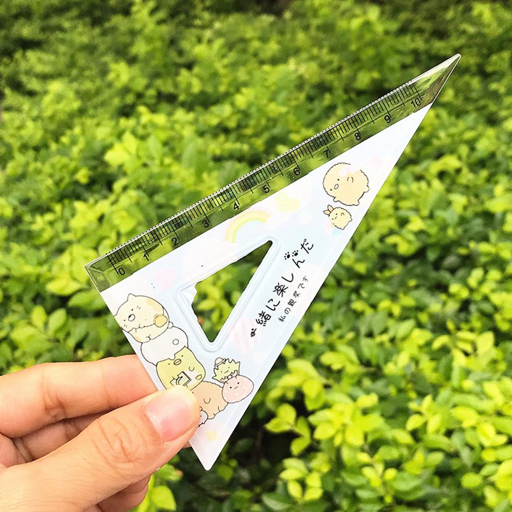 4 Штуки/Набор Линейка для Рисования DIY Поделки Прямой Транспортир Инструмент для Черчения Канцелярские товары с Масштабными Линейками Офисные Принадлежности